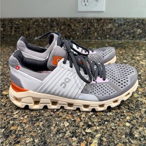 On Running Gray and Tan Athletic Shoes 8.5